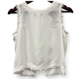 Thread & Supply Fringe Detail Top, small white